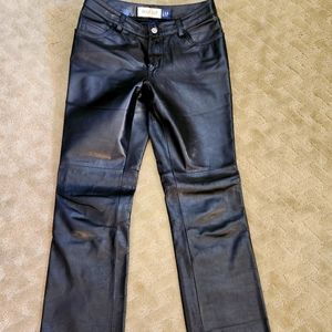 GAP Vintage Y2K Women's Sz 1 Bootcut Black Leather pants
